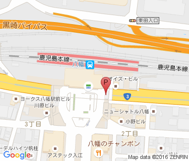 八幡駅前自転車駐車場 東棟の地図