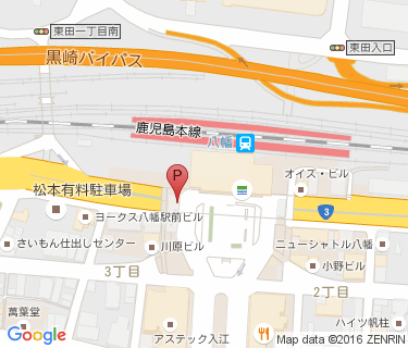八幡駅前自転車駐車場 西棟の地図