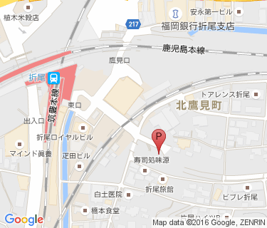 折尾駅前自転車駐車場の地図
