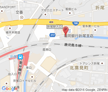 折尾駅東自転車駐車場の地図