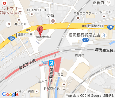 折尾駅西自転車駐車場の地図