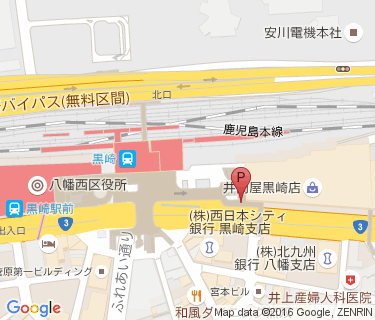 黒崎駅南口駐輪場の地図