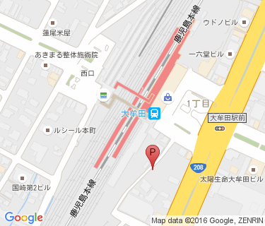 三井のリパーク JR大牟田駅前の地図