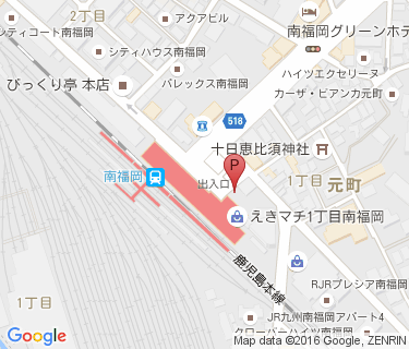 三井のリパーク 南福岡駅前駐輪場の地図