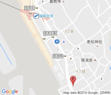 福岡空港南駐輪場の地図