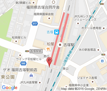 吉塚駅西口駐輪場の地図