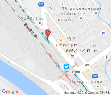 竹下駅第2駐輪場の地図