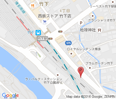 竹下駅南駐輪場の地図