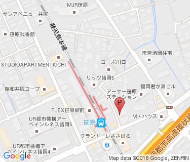 笹原駅東自転車駐車場の地図