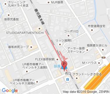 笹原駅西自転車駐車場の地図