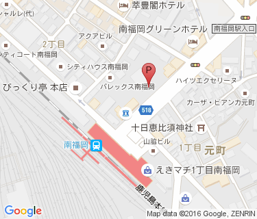 南福岡駅前駐輪場の地図