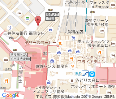 博多駅路上駐輪場(博多バスターミナル)の地図