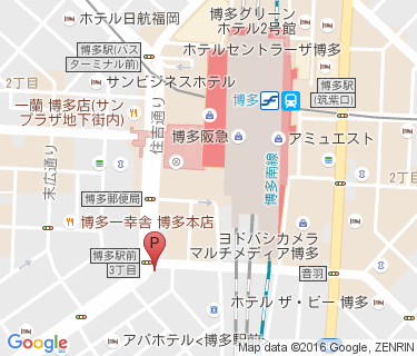 博多駅路上駐輪場(日本生命博多駅前第二ビル)の地図