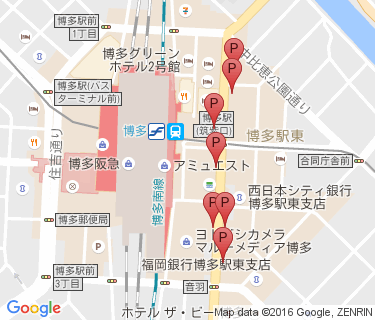 博多駅路上駐輪場(竹下通り)の地図