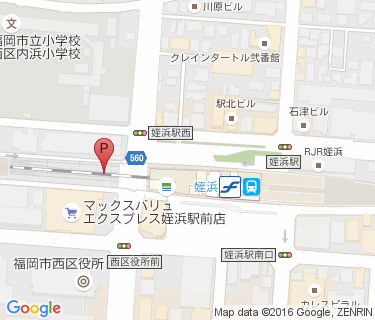 姪浜駅高架下西自転車駐車場の地図