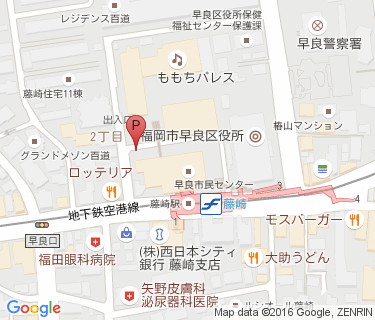藤崎駅第1自転車駐車場の地図