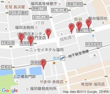 赤坂駅路上自転車駐車場の地図