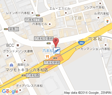 六本松駅自転車駐車場の地図