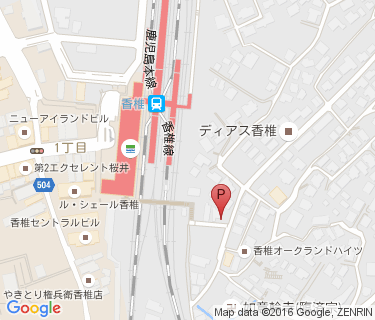 香椎駅東自転車駐車場の地図