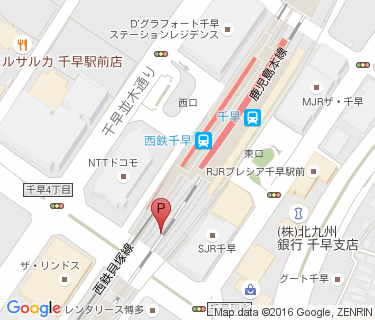 千早駅南自転車駐車場の地図