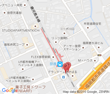 笹原駅第2自転車駐車場の地図