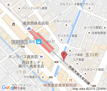 高宮駅高架下自転車駐車場の地図