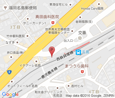 名島駅自転車駐車場の地図