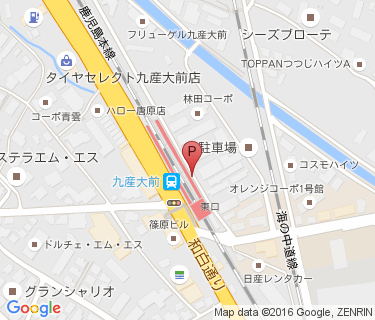 九産大前駅自転車駐車場の地図