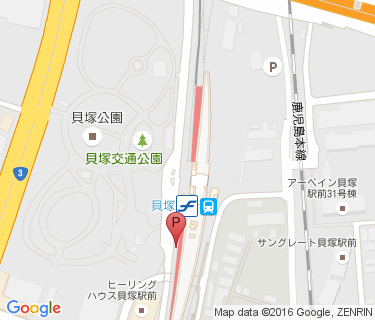 貝塚駅西自転車駐車場の地図