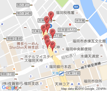 天神路上駐輪場(イオンショッパーズ付近)の地図