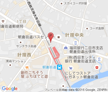朝倉街道駅駐輪場の地図
