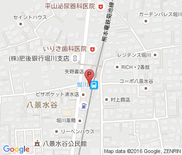 熊電堀川駅駐輪場の地図