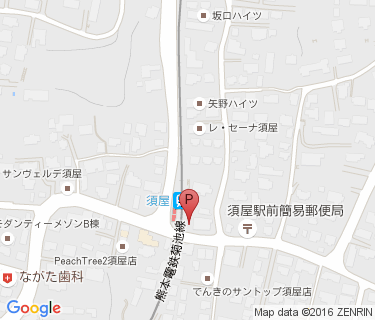 熊電須屋駅駐輪場の地図
