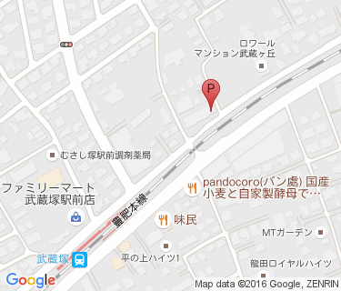 熊本市武蔵塚駅前自転車駐車場の地図