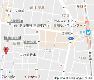 別府街区公園自転車駐車場の地図