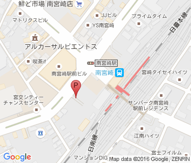 南宮崎駅第3自転車駐車場の地図