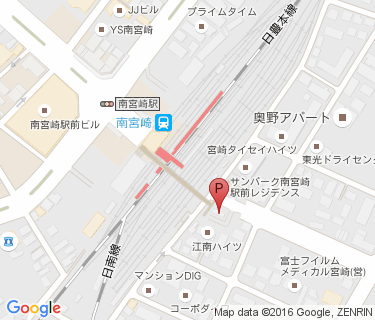 南宮崎駅第5自転車駐車場の地図