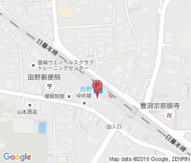 田野駅第1自転車駐車場の地図