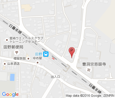 田野駅第3自転車駐車場の地図