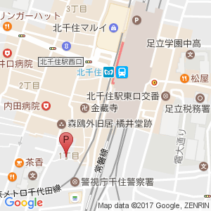 Ccp北千住第1駐輪場 Mapcycleで駐輪場探し