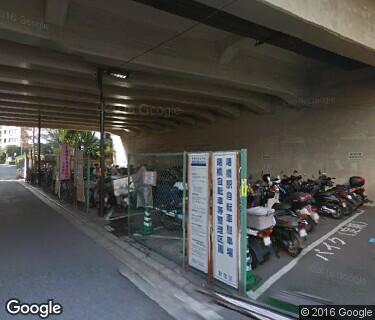 曙橋駅自転車等整理区画の写真