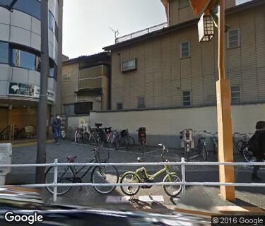 牛込神楽坂駅自転車等整理区画の写真