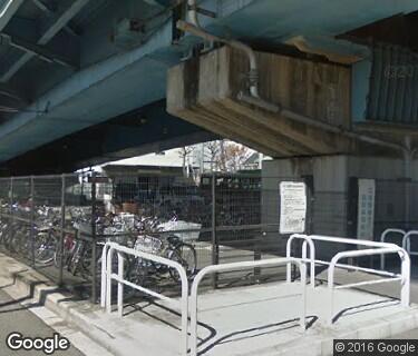 江北陸橋下自転車駐車場の写真