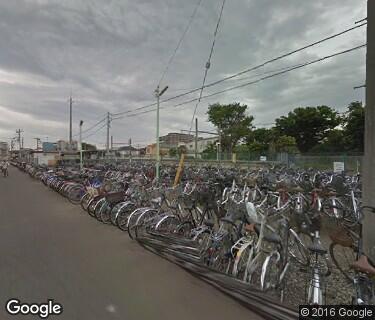 番田駅西側無料自転車駐車場の写真