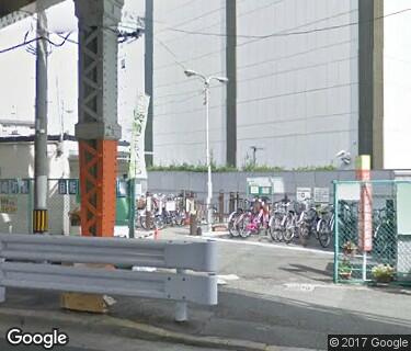 中崎町駅自転車駐車場の写真