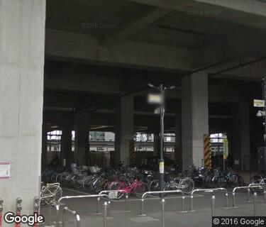 熊本市熊本駅南高架下自転車駐車場の写真