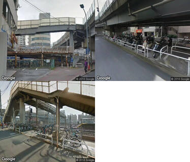 松戸駅西口高架下自転車駐車場の写真