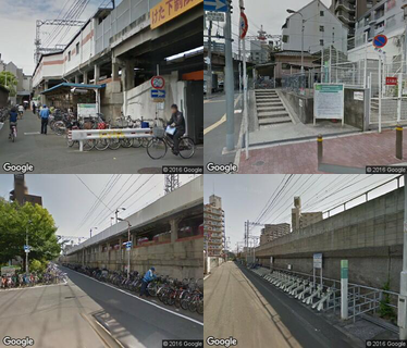 関目駅自転車駐車場の写真