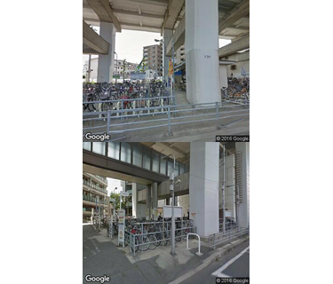 田辺駅自転車駐車場の写真