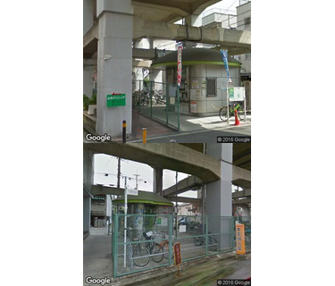 針中野駅自転車駐車場の写真